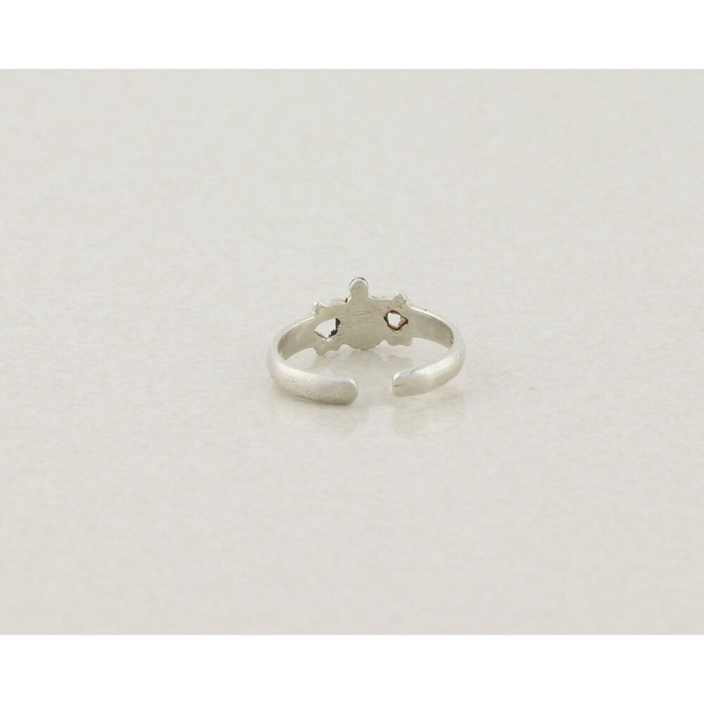 Sterling Silver Turtle Toe Ring Size 4 1/4 Adjustable - Picture 3 of 4